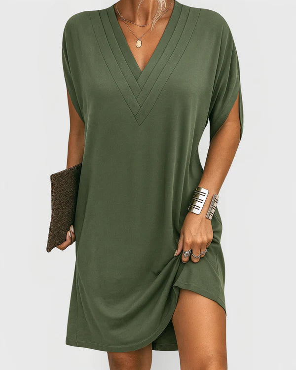 Leviana | Elegant Dress with V-Neckline