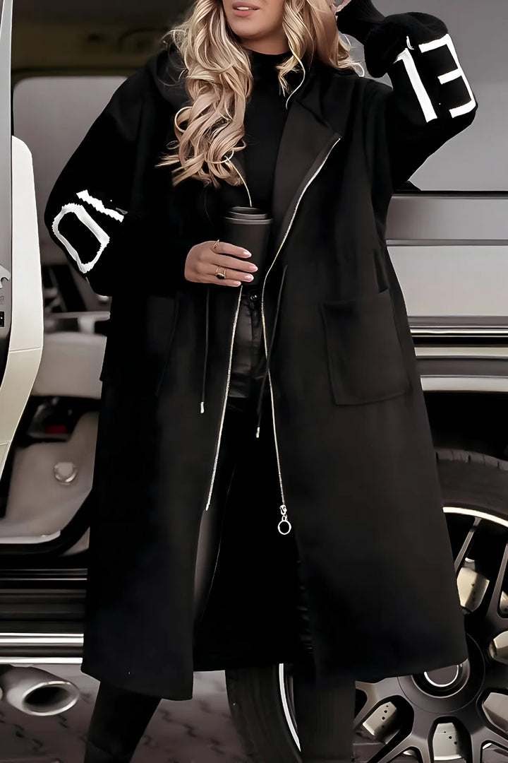 Paula | Knitted Sleeves and Hood Jacket