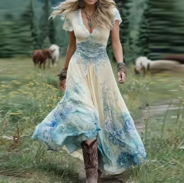 Pamela | Flowy Floral Dress