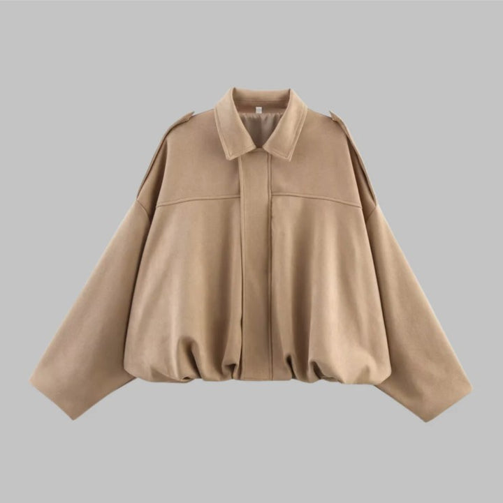 Cole | Women's Faux Suede Bomber Jacket
