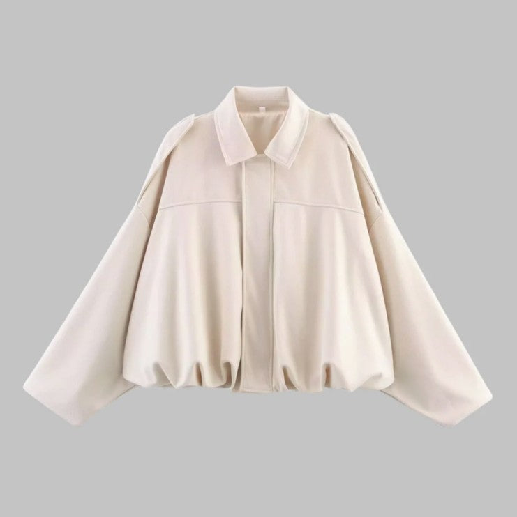 Cole | Women's Faux Suede Bomber Jacket
