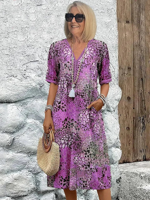 Lina | Lightweight Dress with V-neck