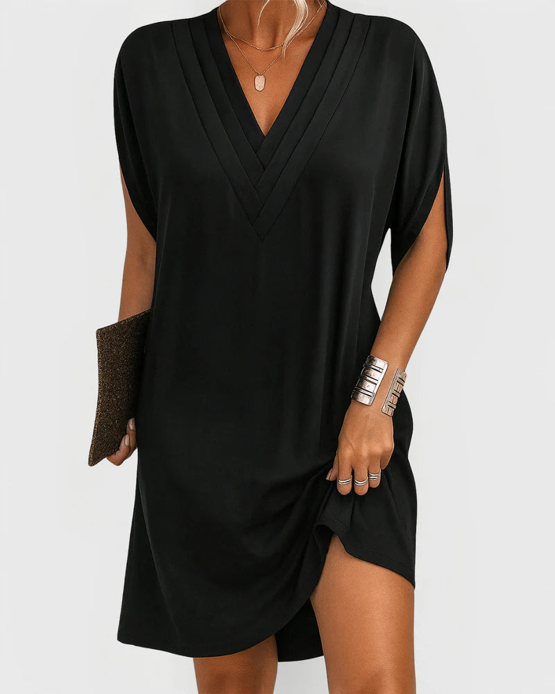 Leviana | Elegant Dress with V-Neckline