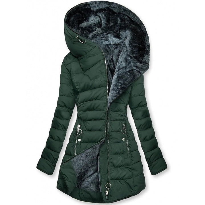 Nora | Elegant Down Jacket With Oversized Hood