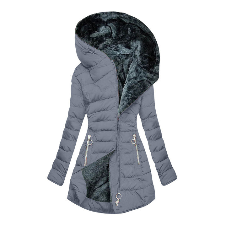 Nora | Elegant Down Jacket With Oversized Hood