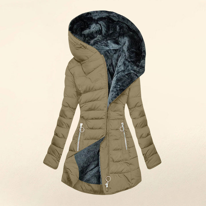 Nora | Elegant Down Jacket With Oversized Hood