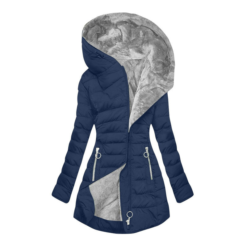 Nora | Elegant Down Jacket With Oversized Hood