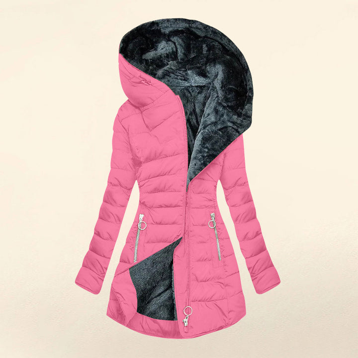 Nora | Elegant Down Jacket With Oversized Hood