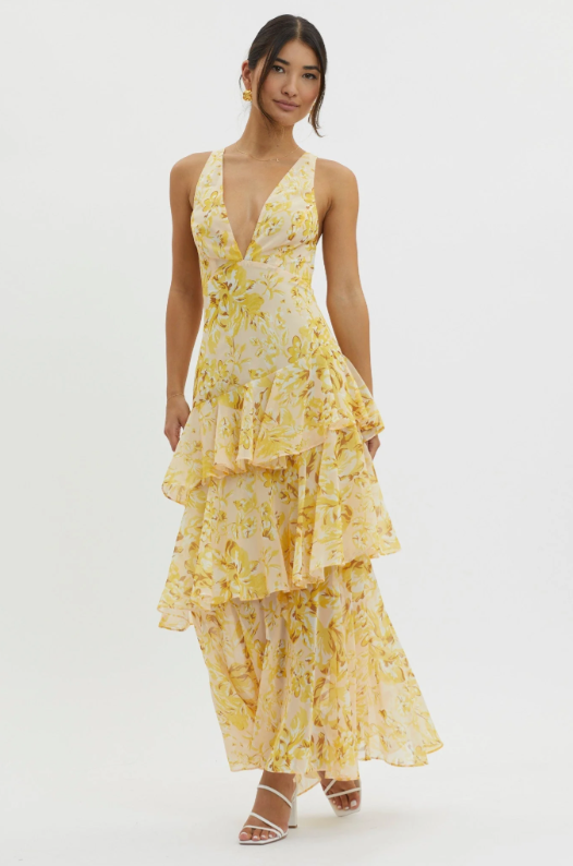 Faye | Bloom Shift Midi Dress