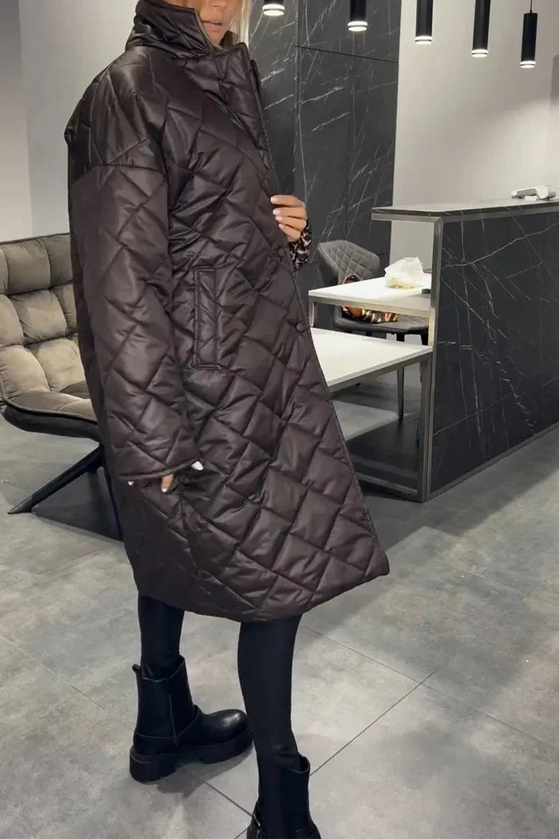 Rylie | Down Jacket with Leopard Lining